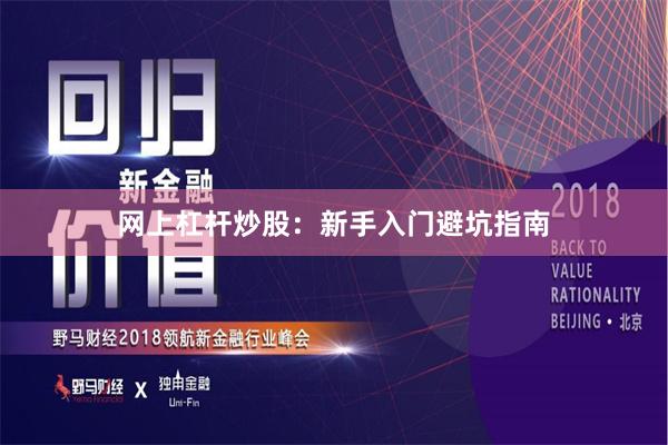网上杠杆炒股：新手入门避坑指南